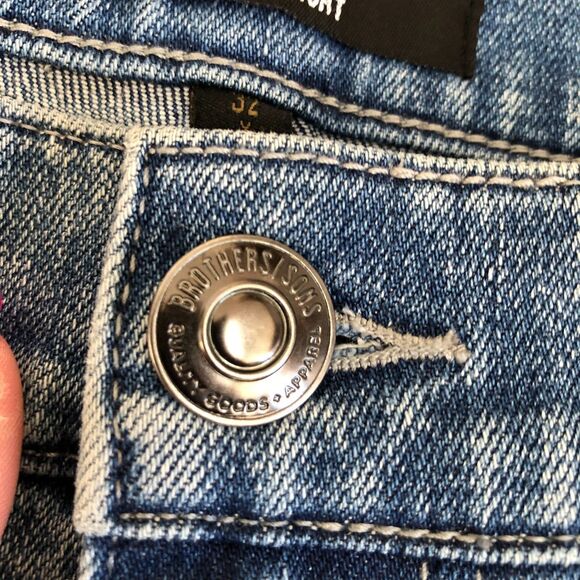 Brothers and Sons Men's Slim Straight Stretch Denim‎ Jeans - New Size 32x32 - Picture 5 of 12